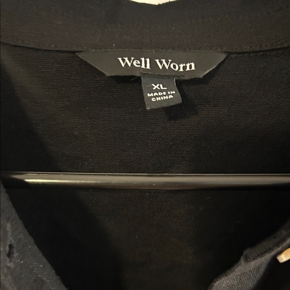 Well Worn Classic Black Button Down Dress - Picture 2 of 9